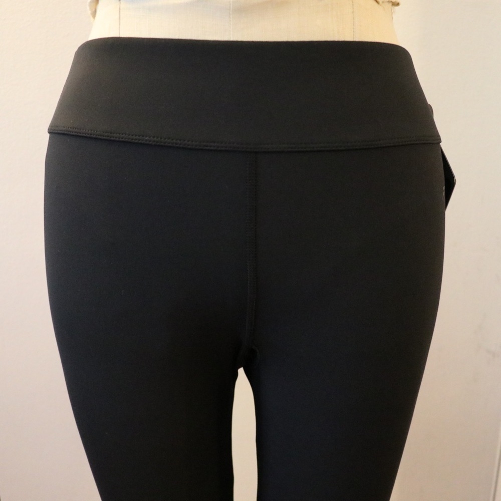 NEW Fila Black Platinum 3/4 Capri  Black/Blue Leggings - Picture 7 of 15